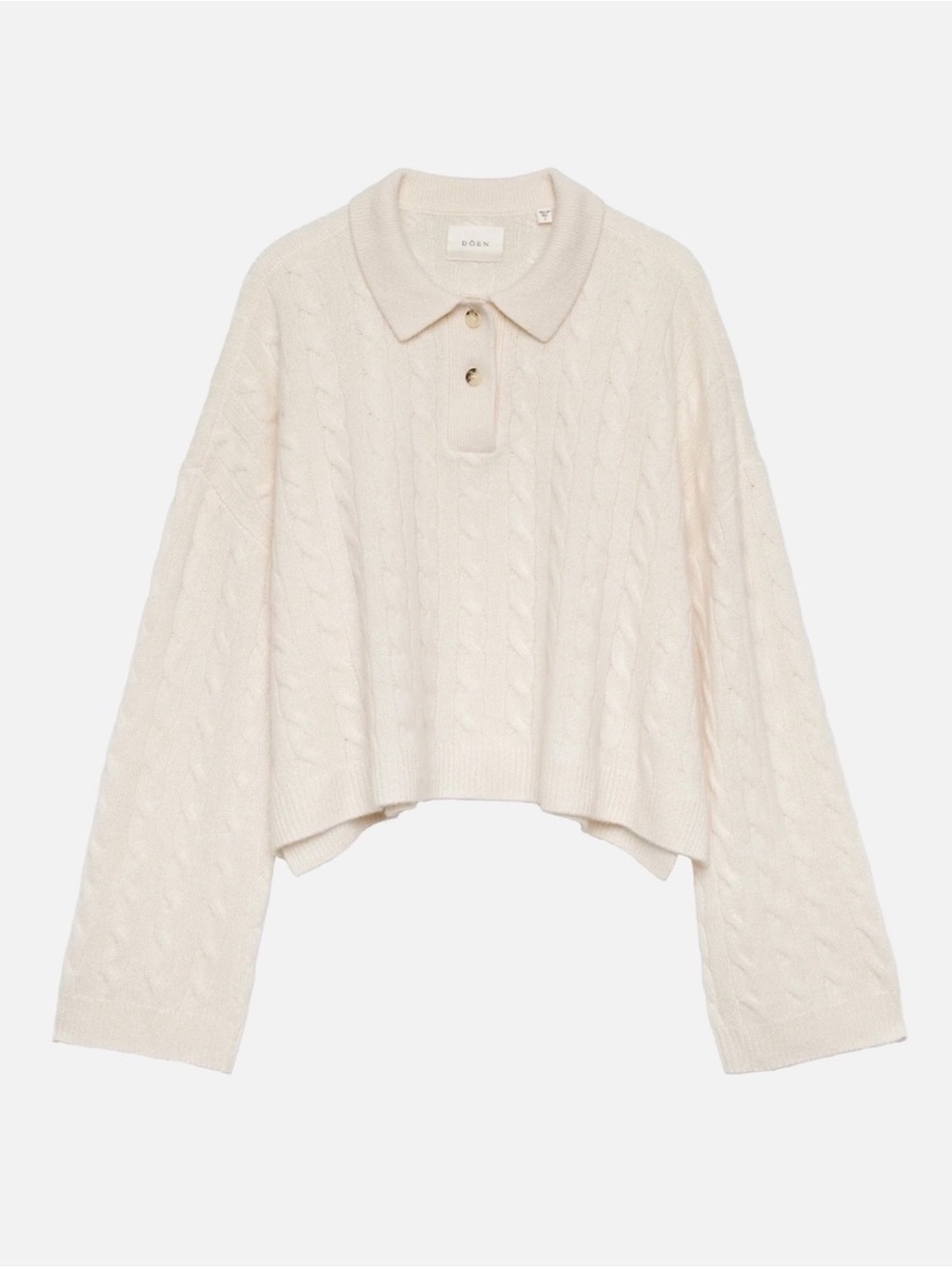 DÔEN Cambridge Cashmere Sweater Magnolia Small